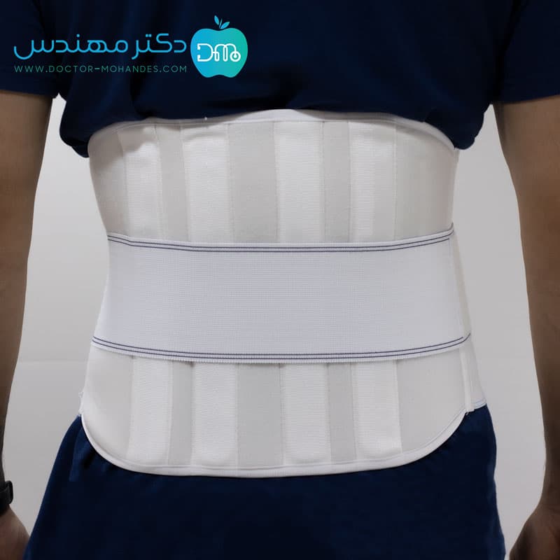 کمربند طبی نرم با ( آتل پلی پروپیلن) پاک سمن کد018