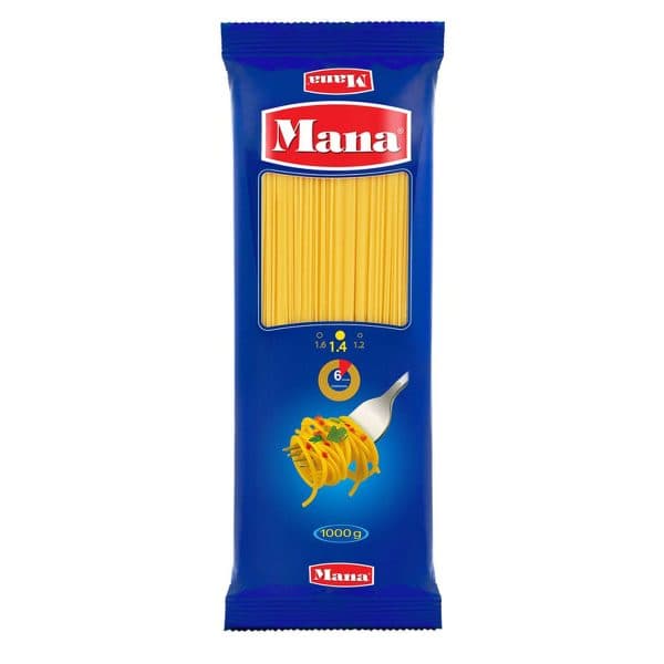 اسپاگتی قطر 1/4 مانا 1000 گرم