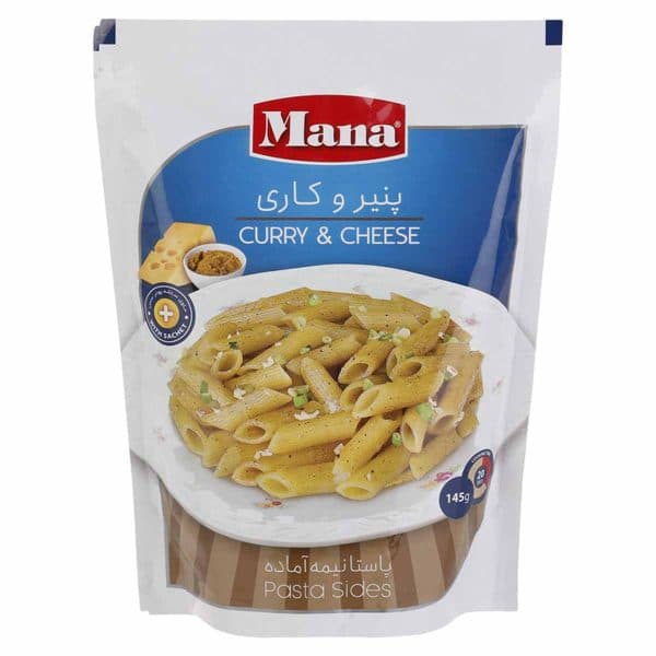 پاستا نیمه آماده با طعم پنیر و کاری مانا 145 گرم