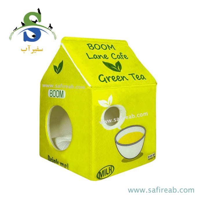 جای خواب سگ و گربه مدل لانه کافه چای سبز جیمبو