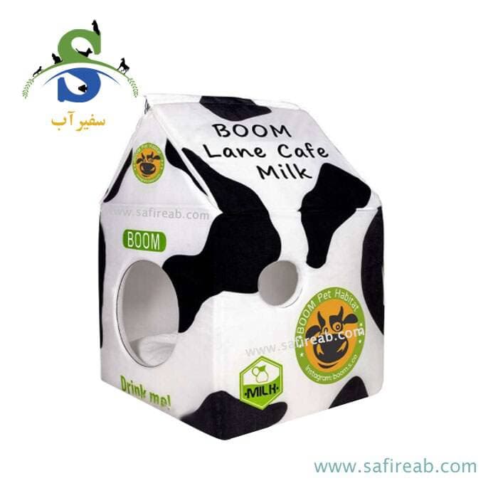 جای خواب سگ و گربه مدل لانه کافه شیر جیمبو
