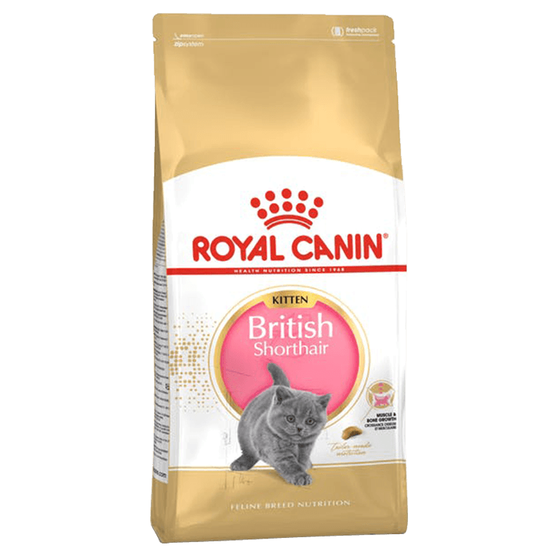 غذای خشک بچه گربه مو کوتاه بریتیش رویال کنین وزن ۲ کیلوگرم