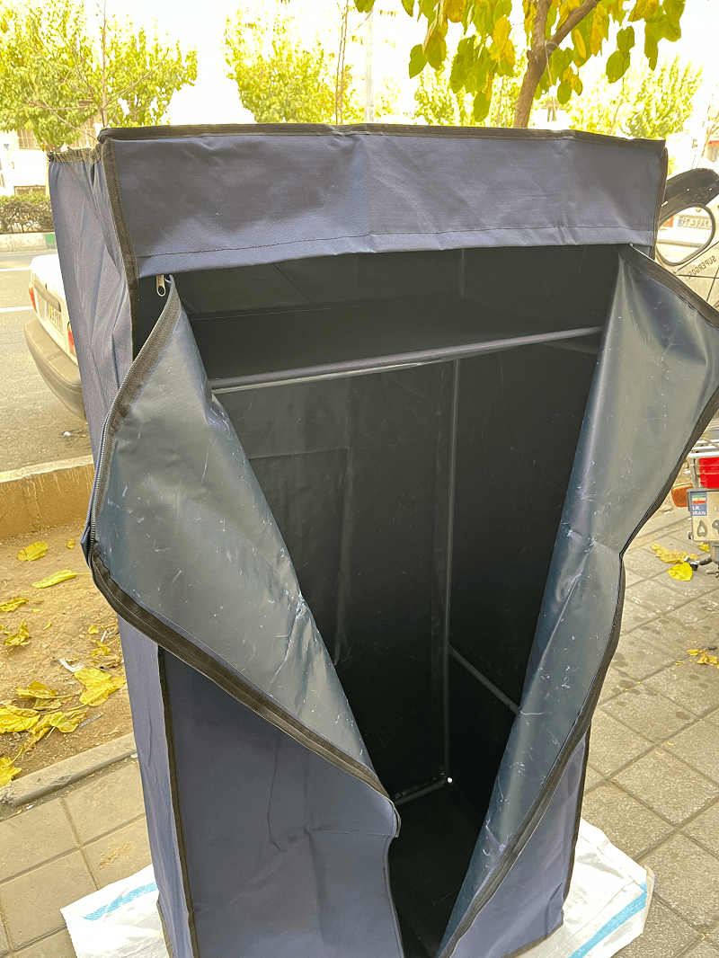 کمد لباس برزنتی مدل دانشجویی تمام رگال با اسکلت فلزی و مناسب تیشرت و شلوار و دامن کد5