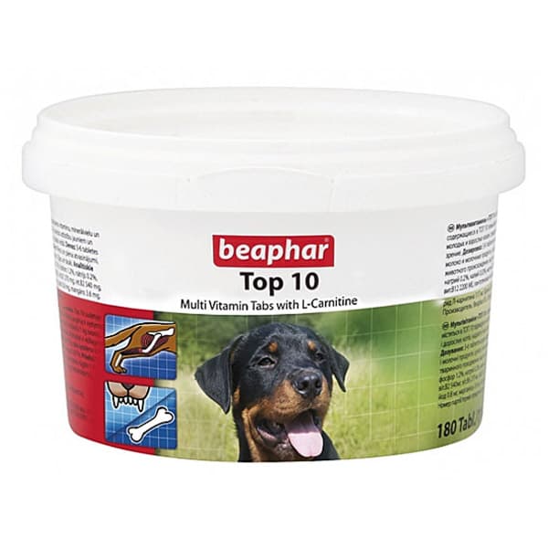 قرص مولتی ویتامین سگ بیفار مدل تاپ تن تعداد 180 عددی