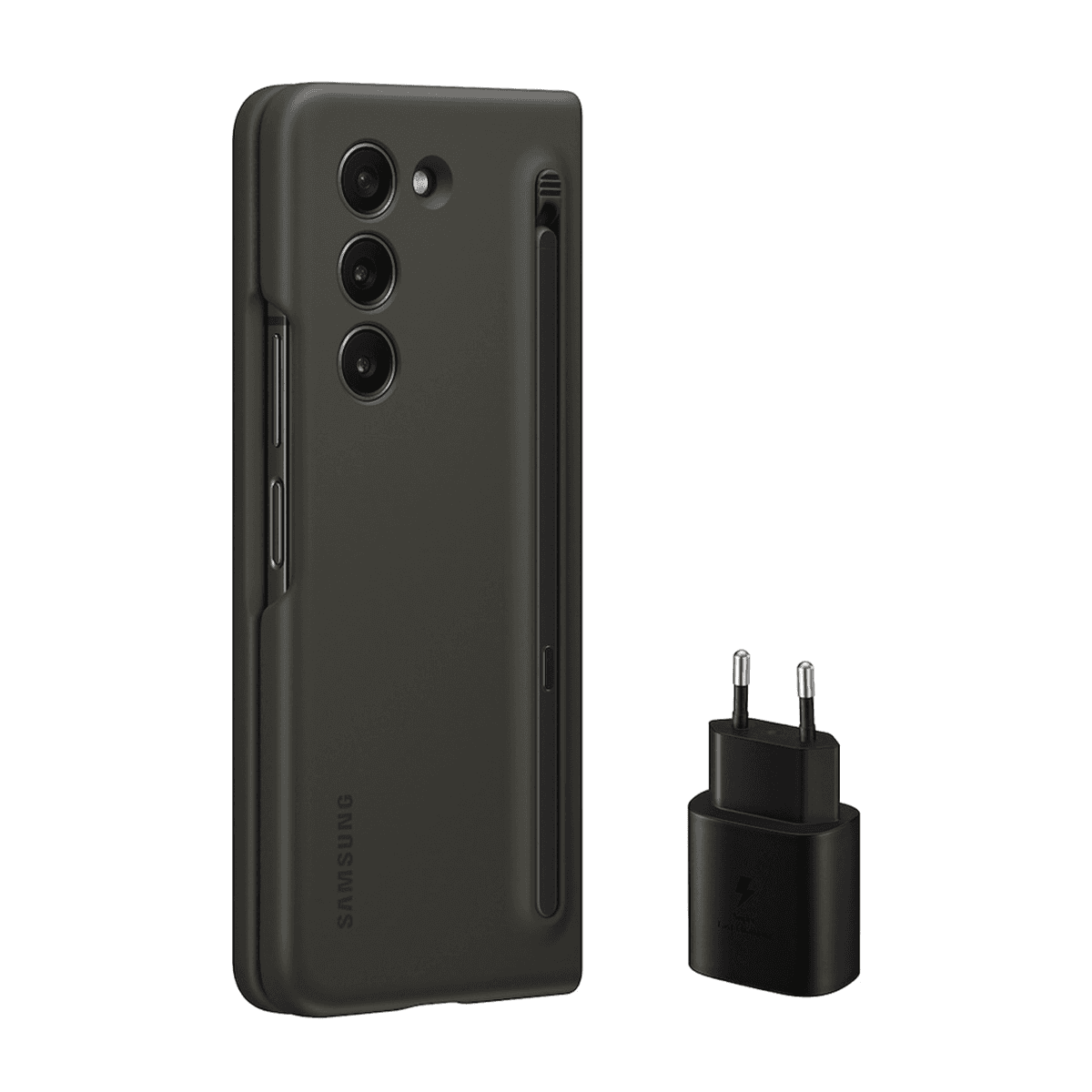 قاب گوشی سامسونگ Galaxy Z Fold 5 به همراه شارژر 25 وات دو شاخ مدل EF-OF94K