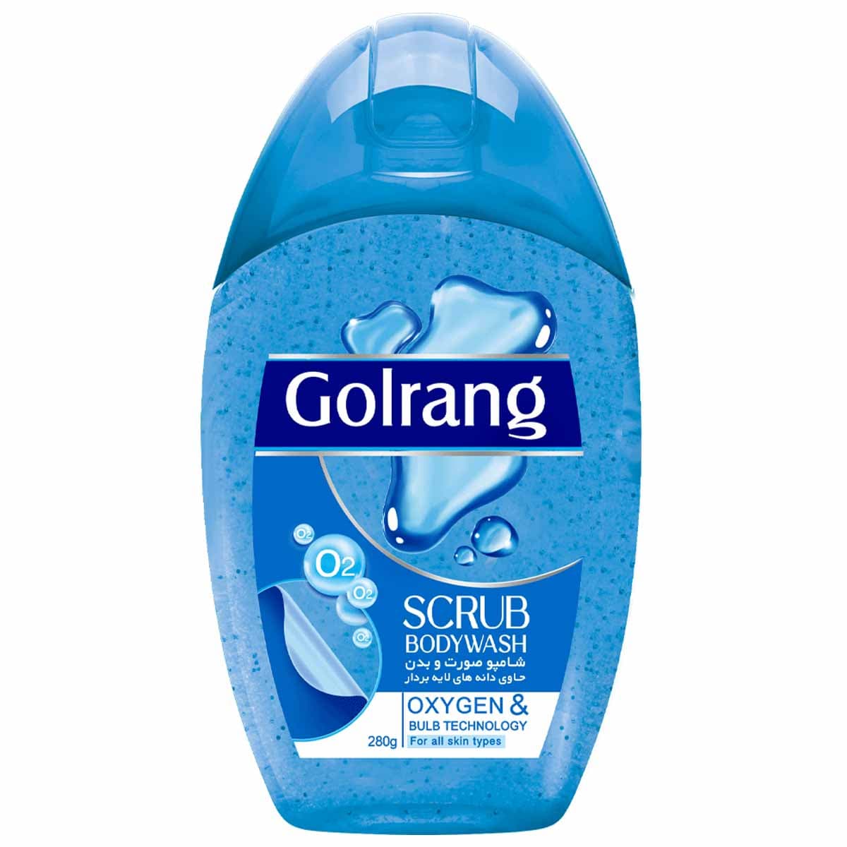 شامپو صورت و بدن اسکراب آبی گلرنگ 280 گرم