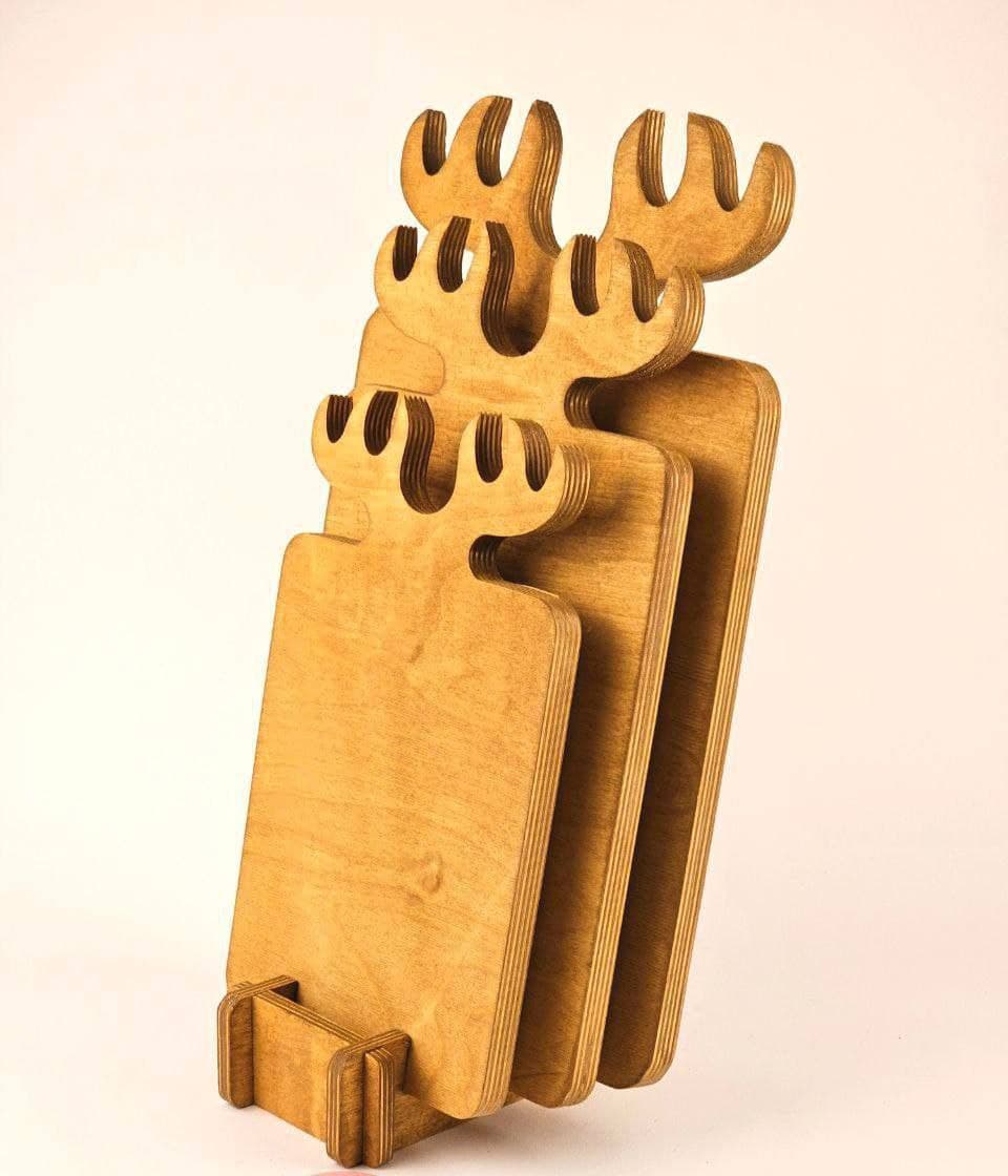 تخته سرو ۳ عددی مستطیل گوزن