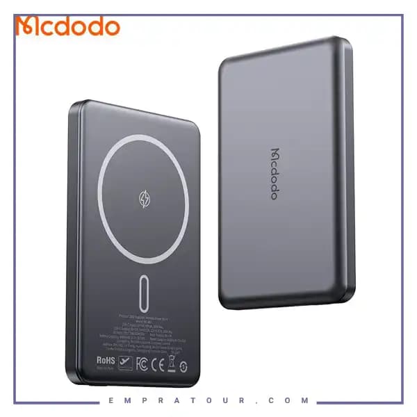 پاوربانک وایرلس مگ سیف 20وات 5000 مک دودو مدل MCDODO MC-464 بهمراه کابل شارژ