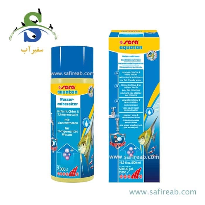 محلول آماده ساز و تهویه کننده آب آکواریوم آکواتان سرا