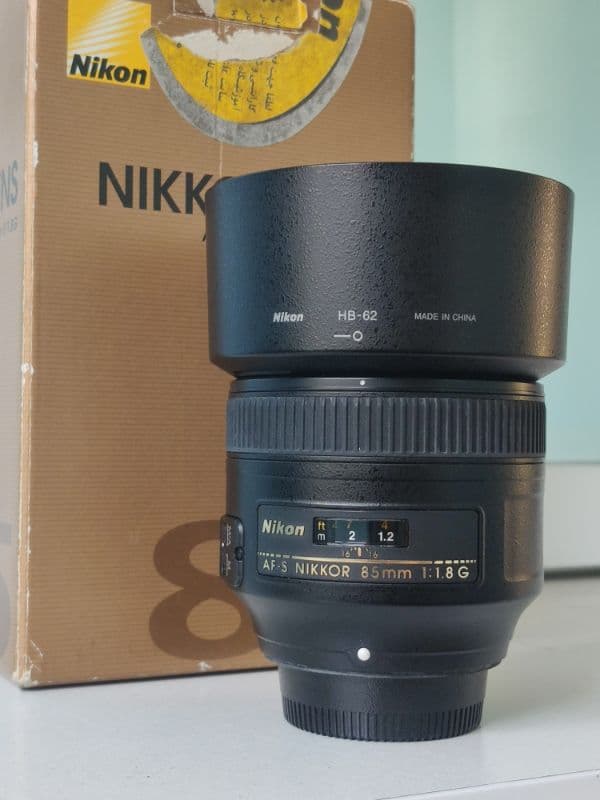 لنز نیکون دست دوم Nikon AF-S NIKKOR 85mm f/1.8G(جعبه ندارد)