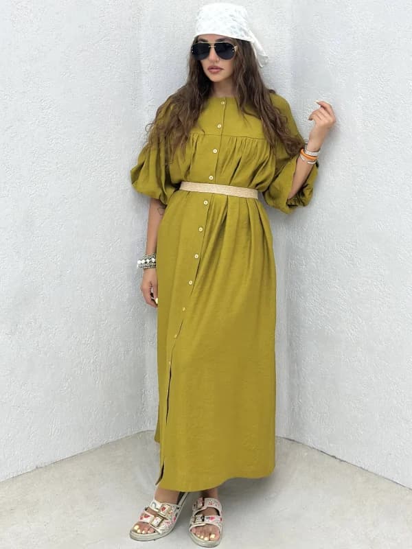 کفتان آستین کش جلو دکمه