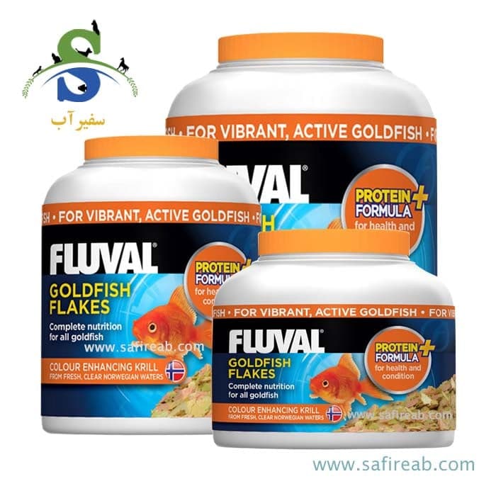 غذای پولکی گلدفیش پروتئینه (۱۲۵ ، ۳۲۵ ، ۷۵۰ میل) فلووال