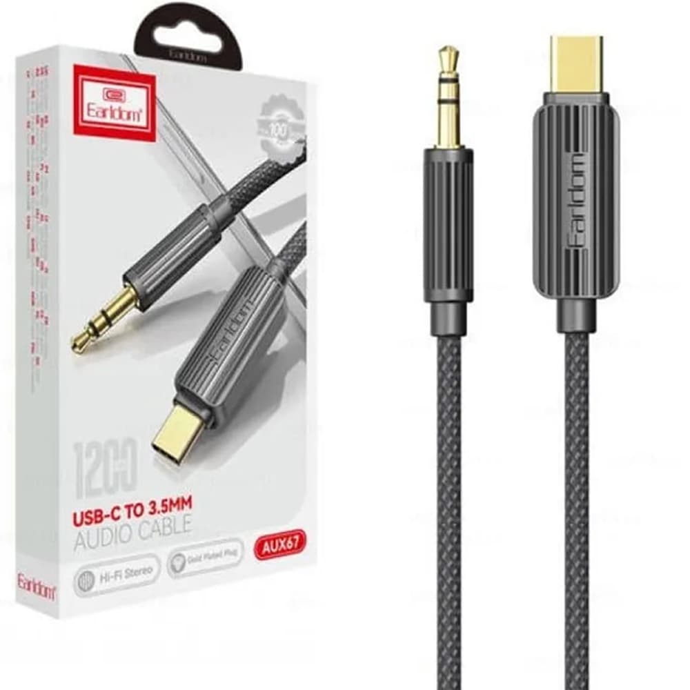 کابل انتقال صدا AUX به تایپسی 1.2 متری ارلدام AUX67