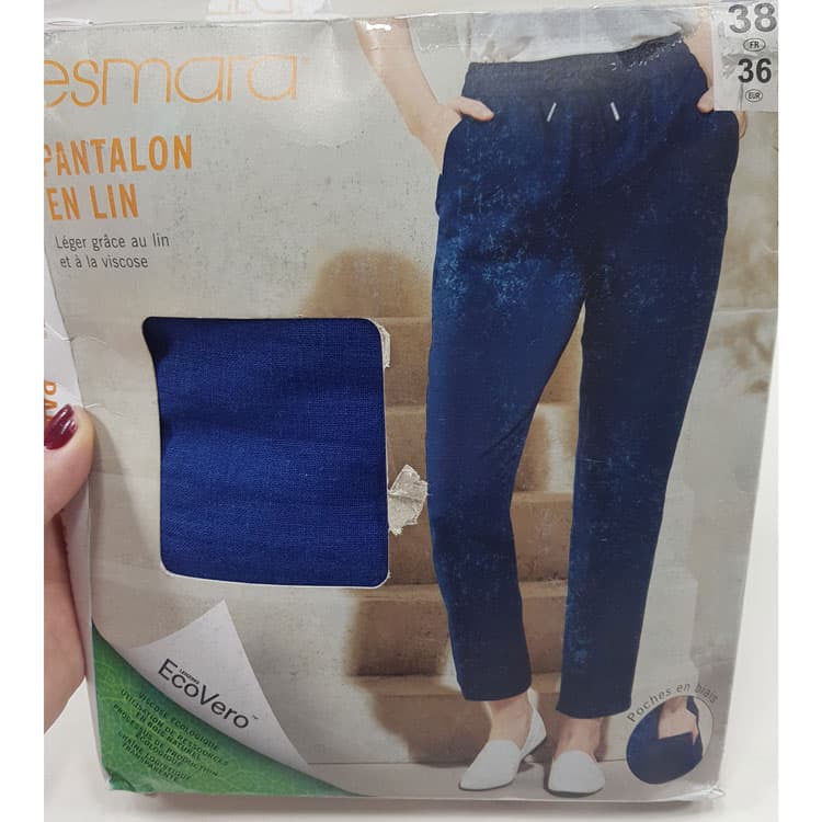 شلوار لینن زنانه مدل راسته اسمارا کد b2760