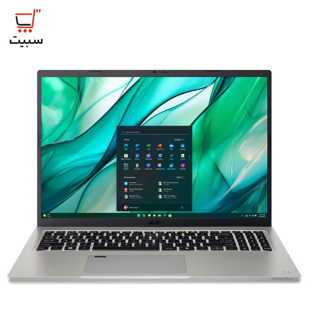 لپ تاپ 16 اینچی ایسر مدل Aspire Vero 16 AV16-51P-7063 Core Ultra 7 155U 16G 512SSD Intel WQXGA