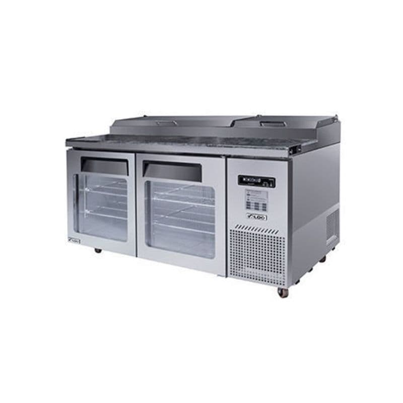 یخچال تاپینگ پیتزا در شیشه ای