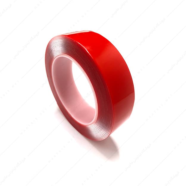 چسب دو طرفه 3 سانتی متر قرمز برند top tape