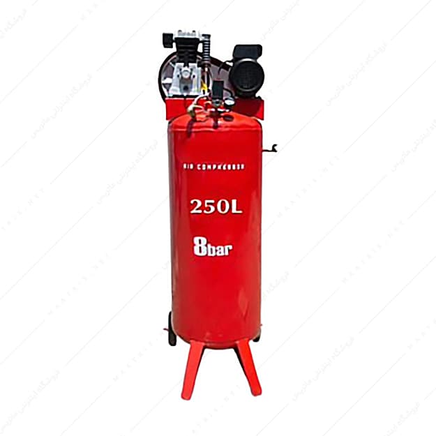کمپرسور باد 250 لیتری ایستاده کد ac-2501 برند آکو