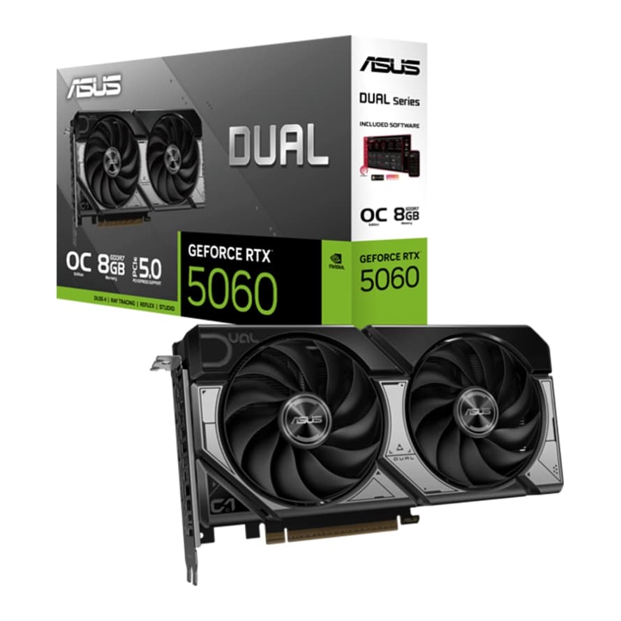 کارت گرافیک ایسوس مدل Dual GeForce RTX 5060 OC Edition 8GB GDDR7