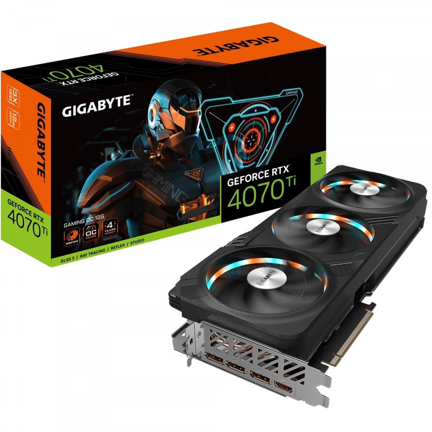 کارت گرافیک گیگابایت مدل GeForce RTX™ 4070 Ti GAMING OC 12G با حافظه 12 گیگابایت