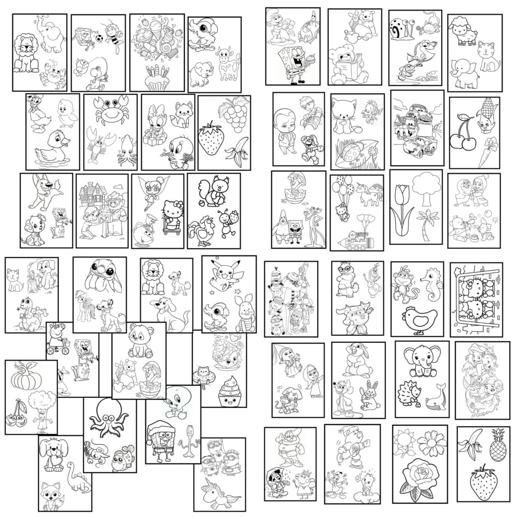 مقوا رنگ آمیزی مدل A4801 سایز 21×15 سانتی متر مجموعه 48 عددی