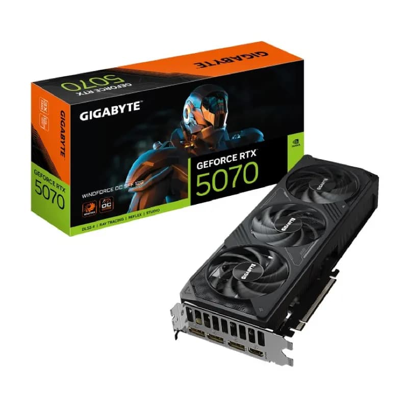 کارت گرافیک گیگابایت مدل GeForce RTX 5070 WINDFORCE OC SFF 12G