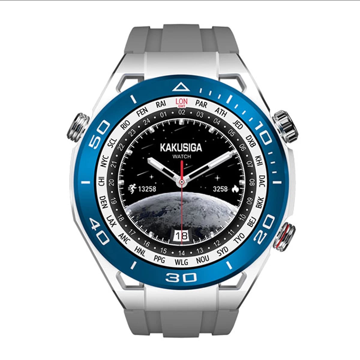 ساعت هوشمند آبی کاکوسیگا Kakusiga مدل KSC-1124