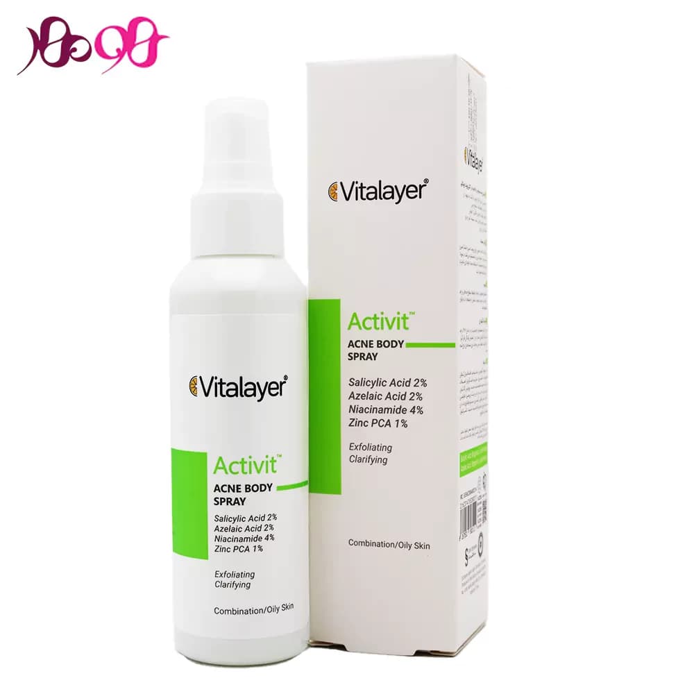 اسپری ضد جوش و لایه بردار ویتالیر مدل اکتیویت حجم 120میلی لیتر