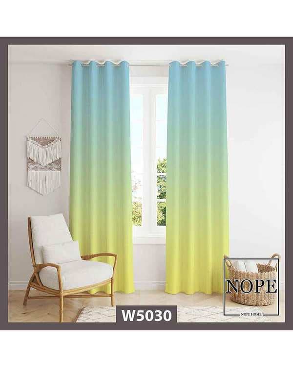 پرده مخمل نوپه هوم Nopehome مدل پانچی طرح سایه روشن کد W5030