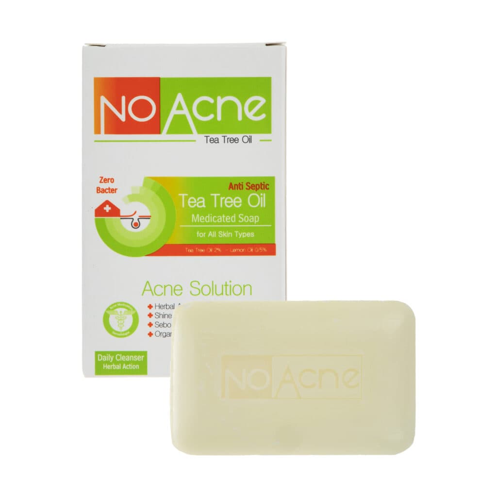 صابون نو آکنه حاوی عصاره درخت چای مناسب انواع پوست وزن 100 گرم