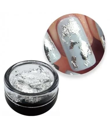 فویل دونه ای نقره ای طراحی ناخن