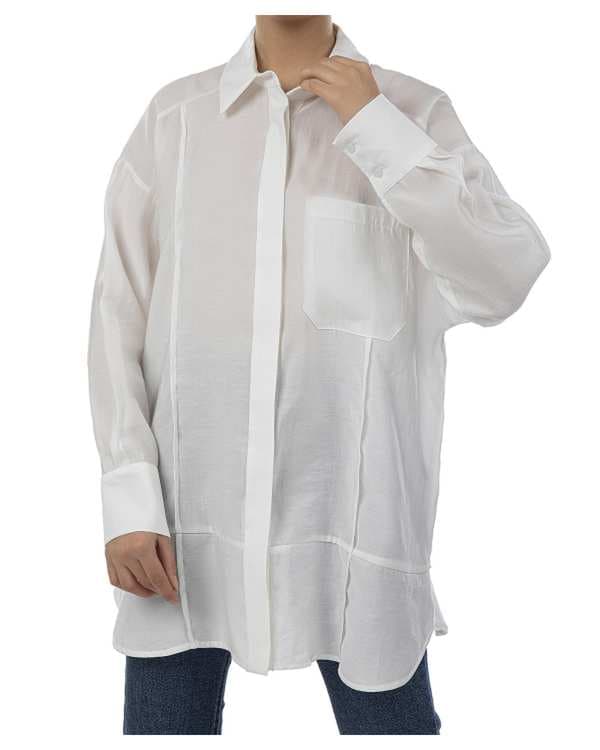 مانتو زنانه سفید سرژه Serge کد 232170