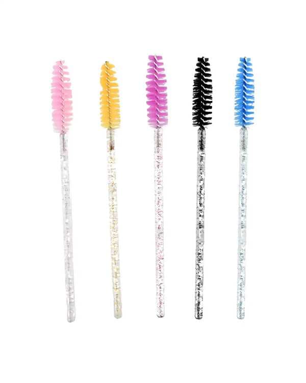 براش مژه و ابرو دسته اکلیلی بسته 5 عددی ارسال رندوم