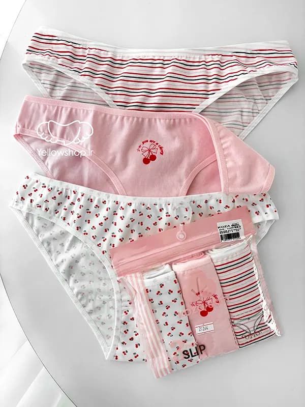 شورت اسلیپ نخی زنانه کوزا KOZA پک سه تایی کد 21264