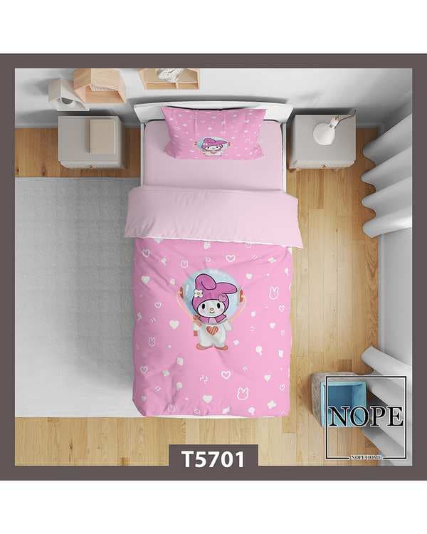 سرویس لحاف روتختی کودک یک نفره 5 تکه نوپه هوم Nopehome طرح کرومی کد T5701
