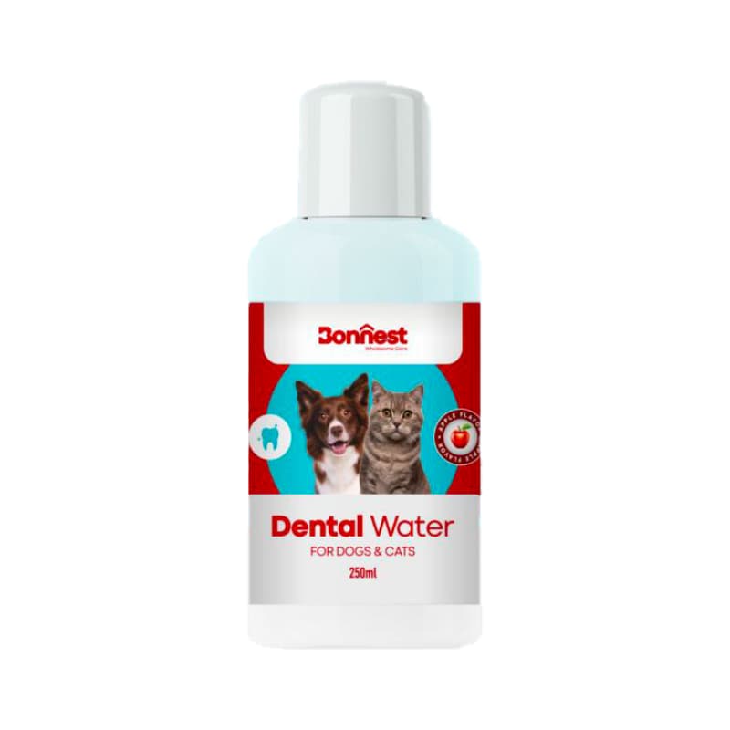 محلول مراقبت از دهان و دندان سگ و گربه بونست با طعم سیب حجم 250 میلی لیتر