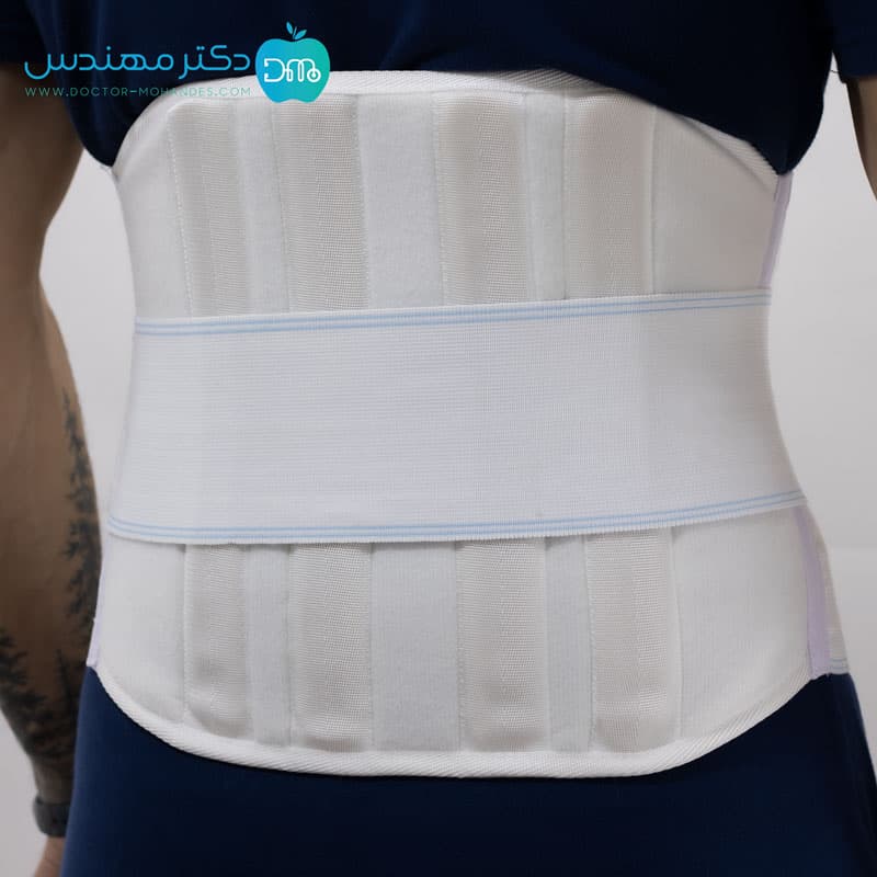 کمربند طبی سخت (با آتل پلی آمید) پاک سمن کد 019