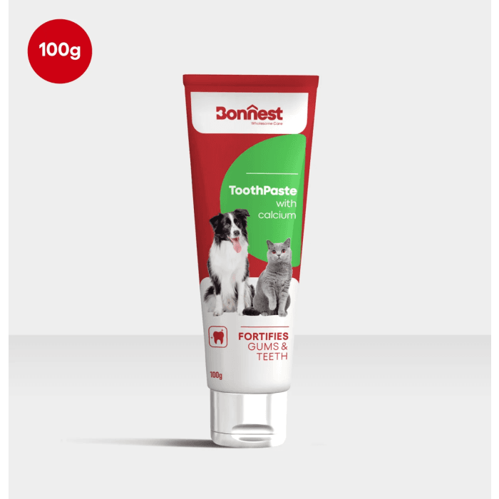 خمیر دندان کلسیم دار گربه و سگ بونست (100 میل)