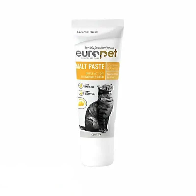 خمیر مالت گربه یوروپت با طعم پنیر Europet cheese Malt Paste وزن 100 گرم