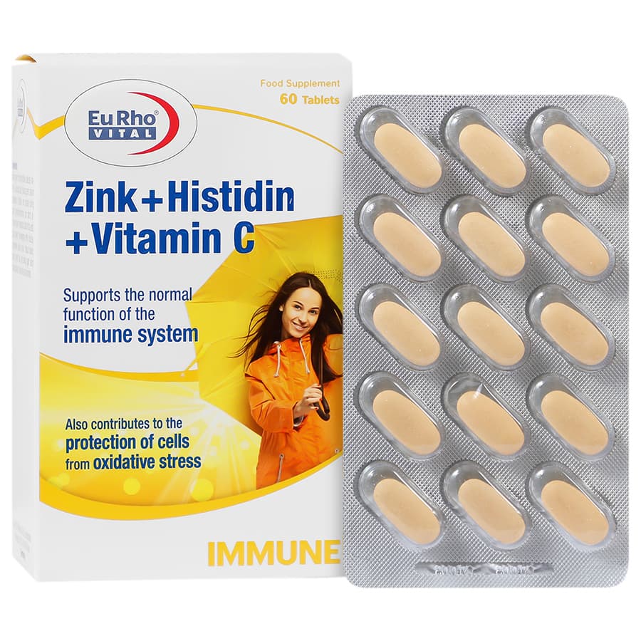 زینک و هیستیدین و ویتامین سی یوروویتال