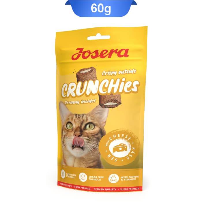 تشویقی مغزدار کرانچی گربه جوسرا طعم پنیر وزن 60 گرم Josera Crunchies Cheese