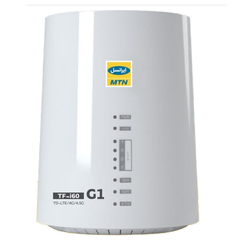 مودم 4G/TD-LTE ایرانسل مدل TF-i60 G1 به همراه سیم کارت TD-LTEو 300 گیگ اینترنت یکساله