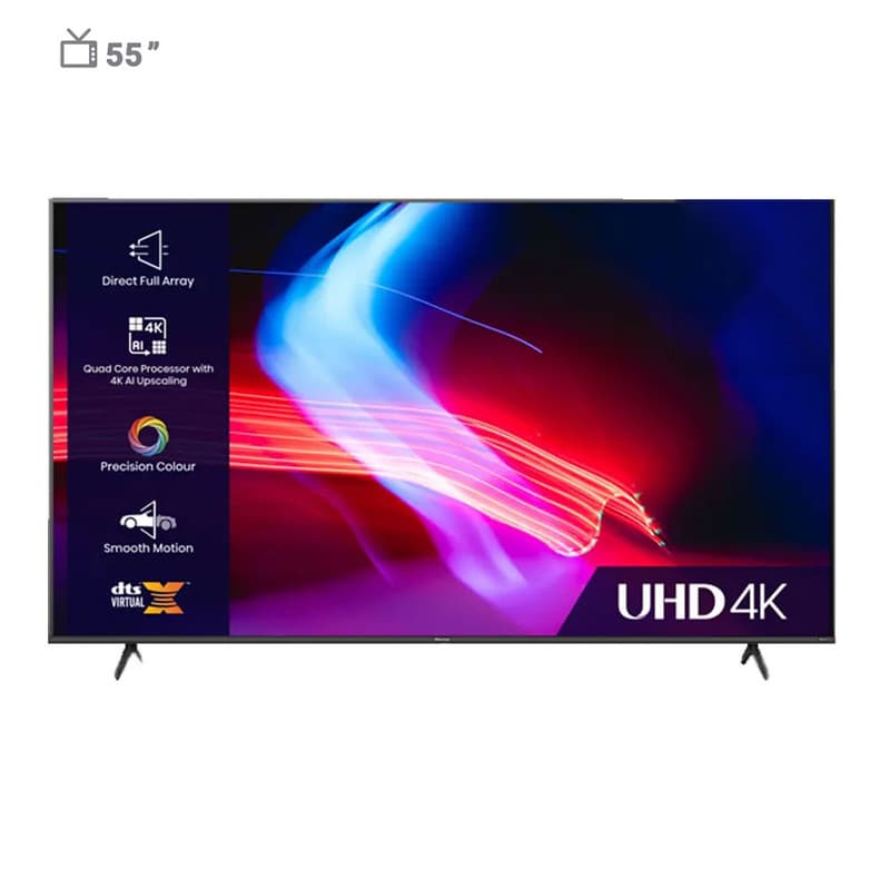 تلویزیون هوشمند هایسنس 55 اینچ مدل LED 55 A61K