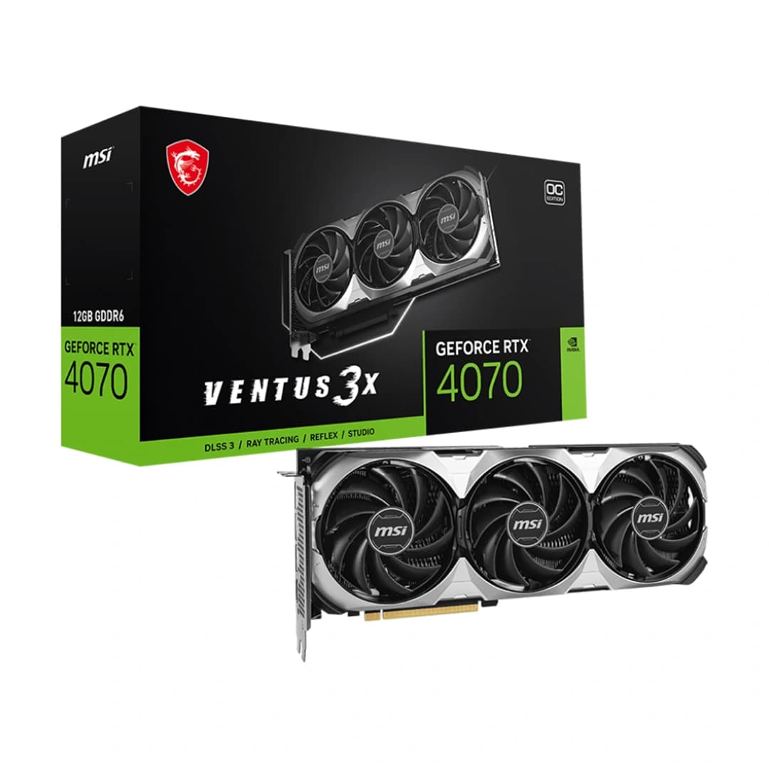 کارت گرافیک ام اس آی GeForce RTX 4070 Ventus 3X E1 12G OC