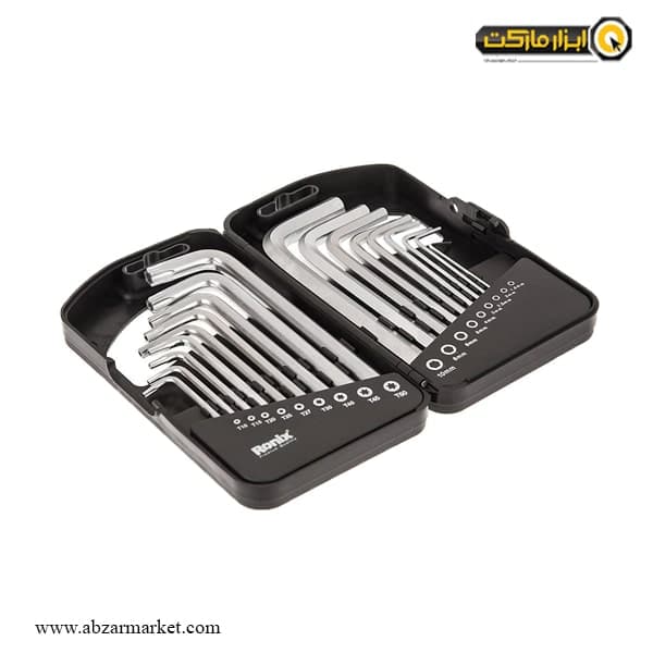 ست آچار آلن رونیکس بلند 18 عددی مدل RH-2052