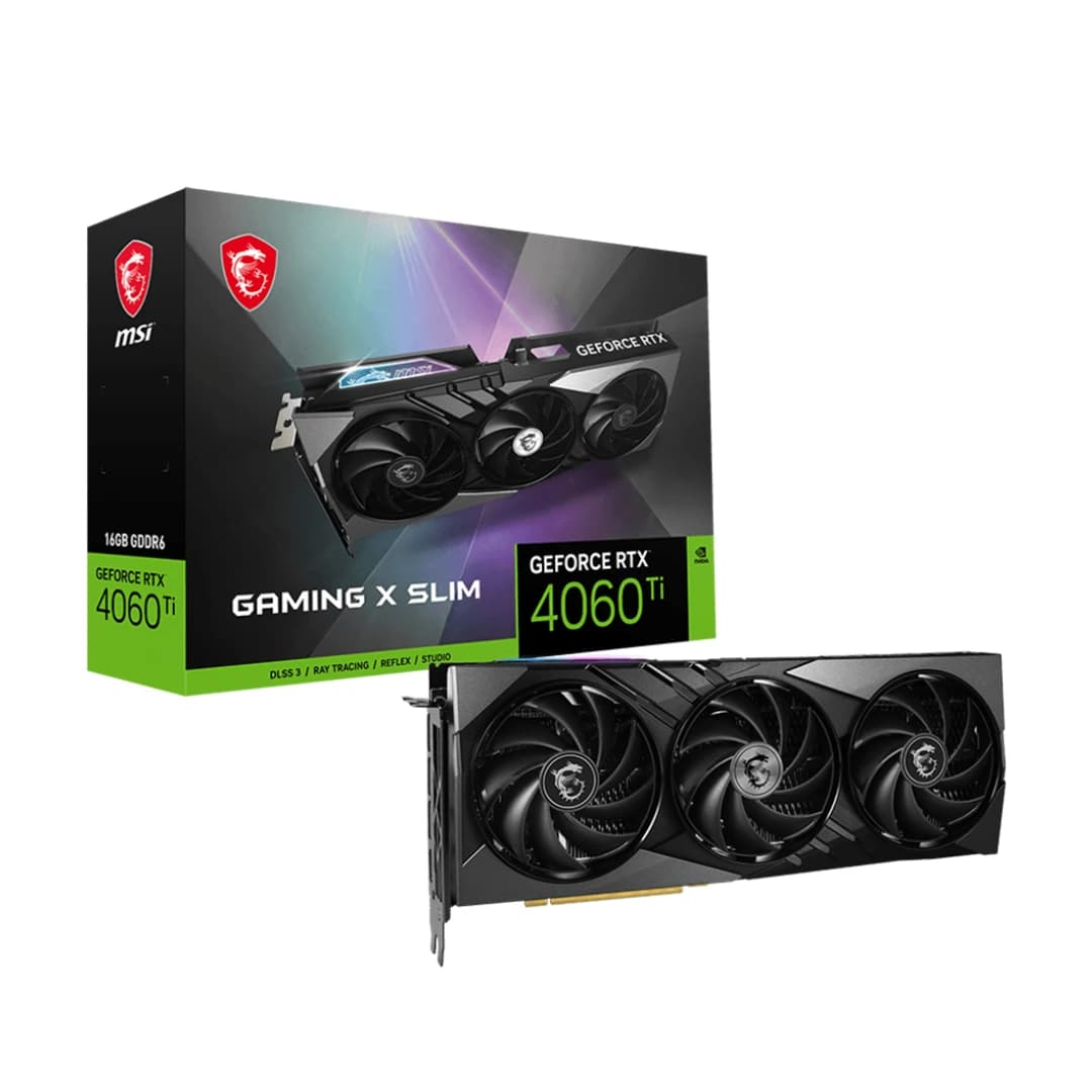 کارت گرافیک ام اس آی GeForce RTX 4060 Ti Gaming X Slim 16GB OC