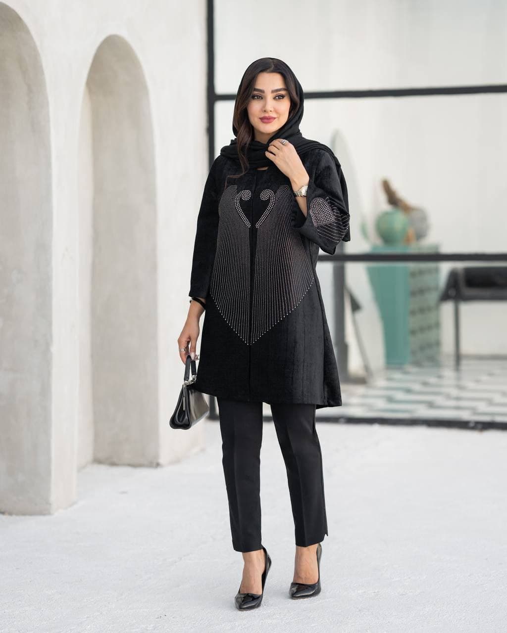 مانتو مجلسی مخمل مدل مهشید۲