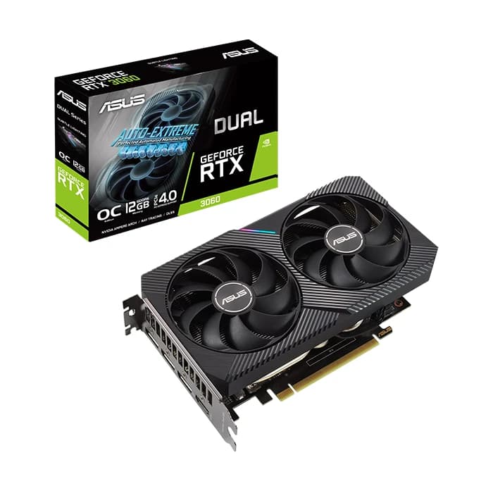 کارت گرافیک ایسوس DUAL GeForce RTX 3060 12GB OC Edition
