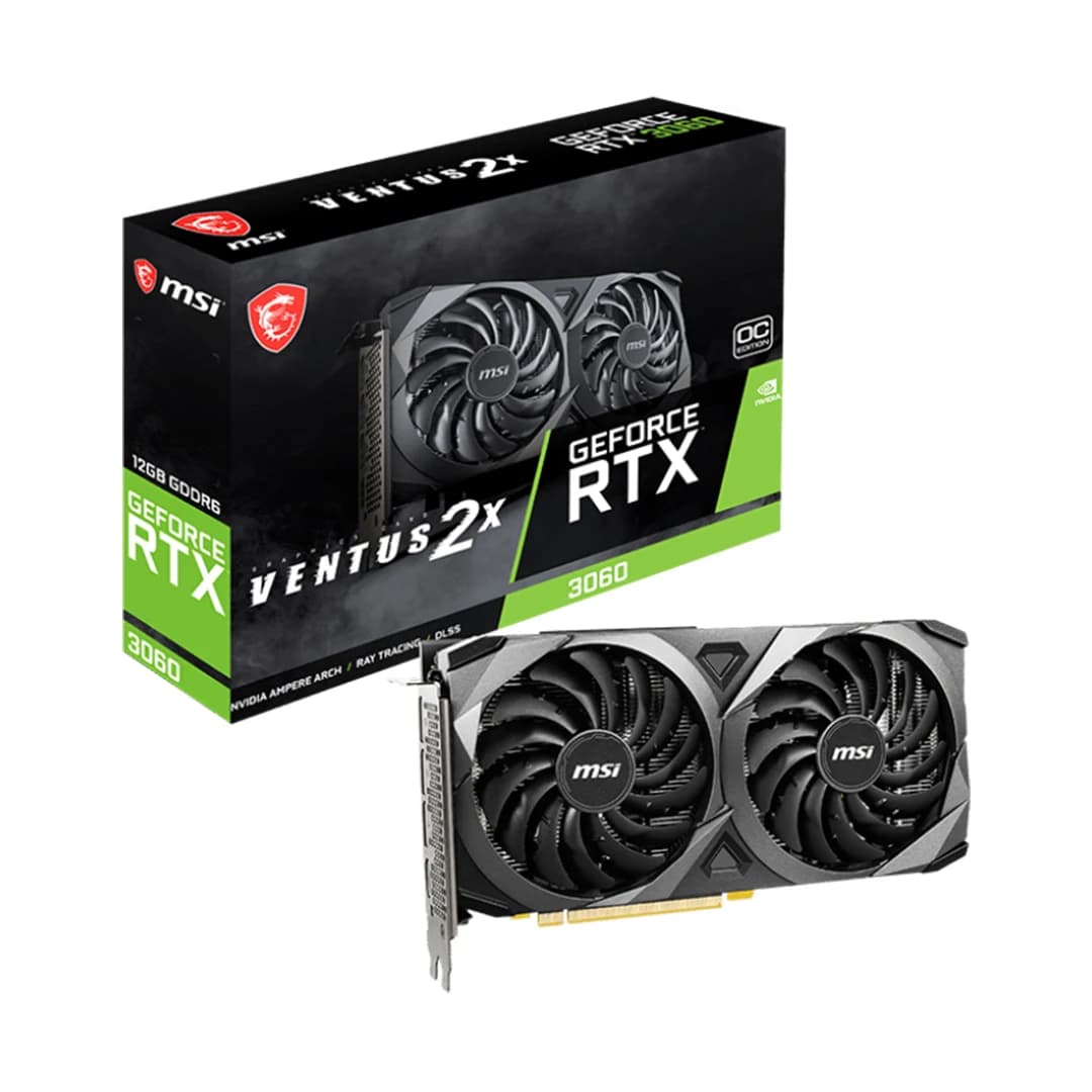 کارت گرافیک ام اس آی GeForce RTX 3060 Ventus 2X 12GB OC