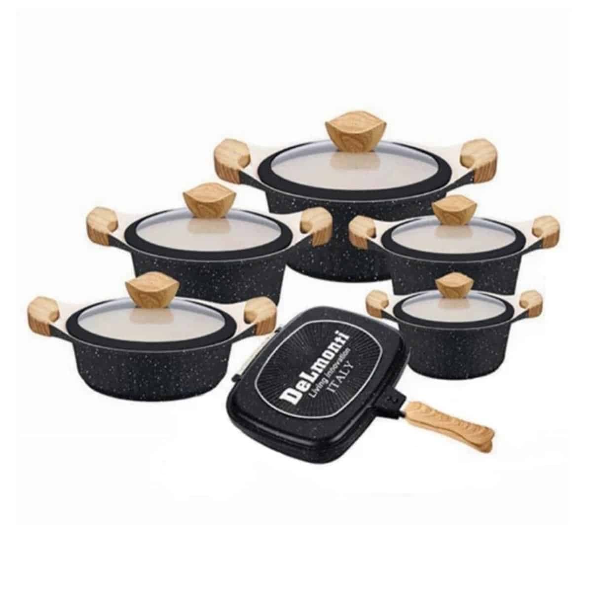 سرویس قابلمه گرانیت دلمونتی 12 پارچه مدل DL 1150